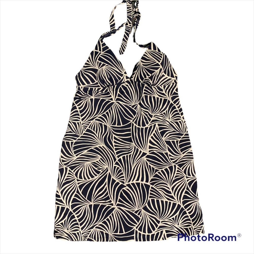 Anne Cole Signature Swim dress Medium Navy & White